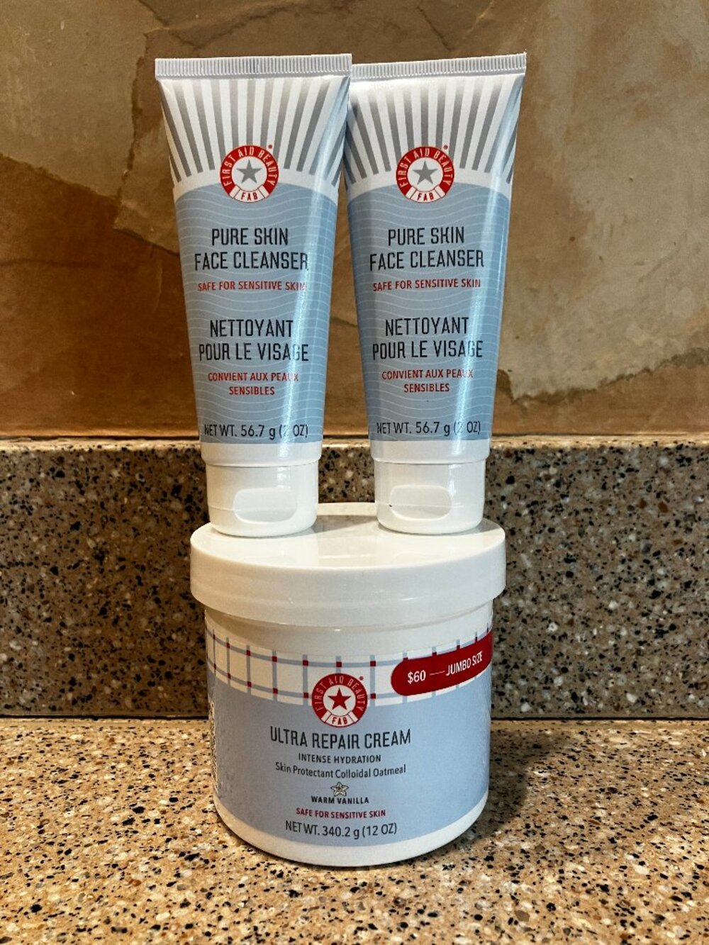 First Aid Beauty Set of Ultra Repair Cream & Cleansers! Sealed!